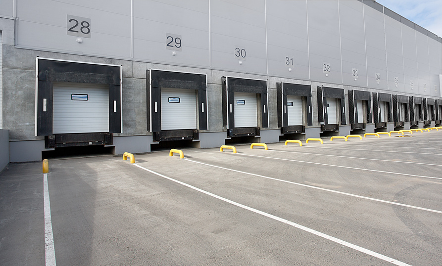 Gates of Big distribution warehouse