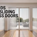 Blinds for sliding glass doors
