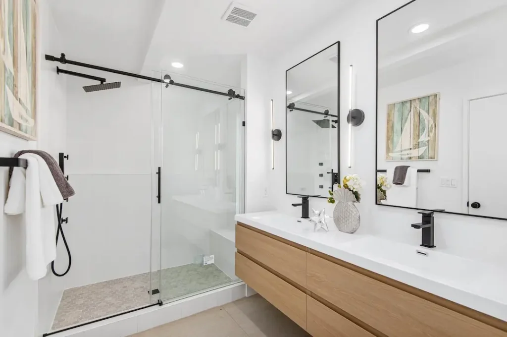 84 inch double sink floating vanities